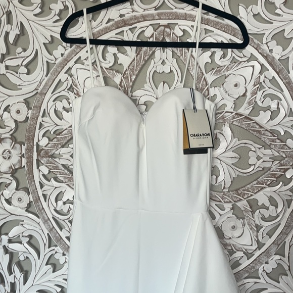 Chiara Boni La Petite Robe Gussie Tiered Ruffle Midi White Dress sz 6 NWT - Picture 9 of 14